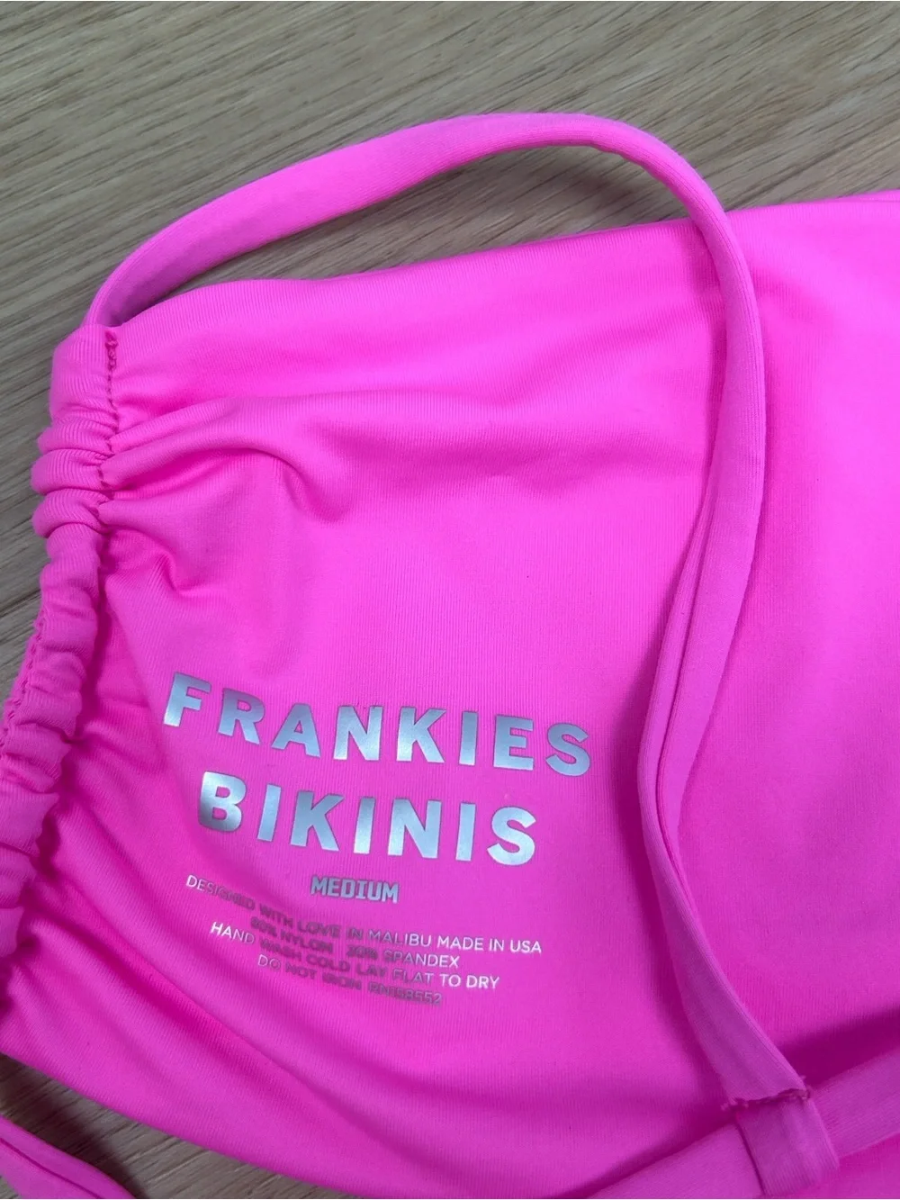 FRANKIES BIKINIS Kailyn Square-Neck Bikini Top M